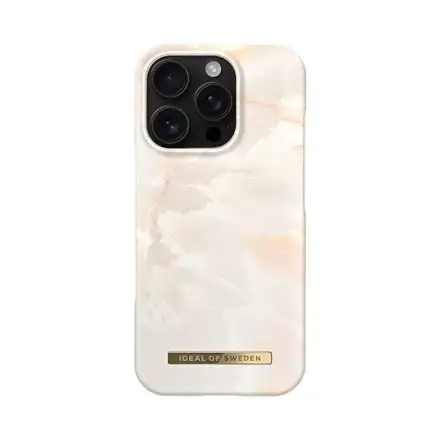 iDeal Fashion Case MagSafe iPhone 16 Pro Rose Pearl Marble