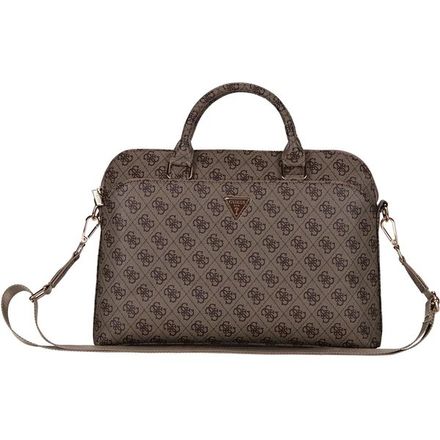 Guess PU 4G Triangle Logo Taška na MacBook 13/14/15" hnedá