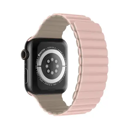 Devia remienok Nature Silicone Magnetic Watch Band 40/41/42mm - Stardust Pink
