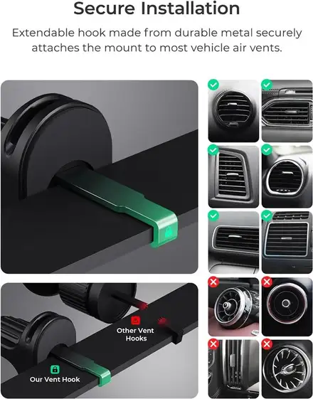 iOttie iTap 3 Magnetic Air Vent Mount - Black