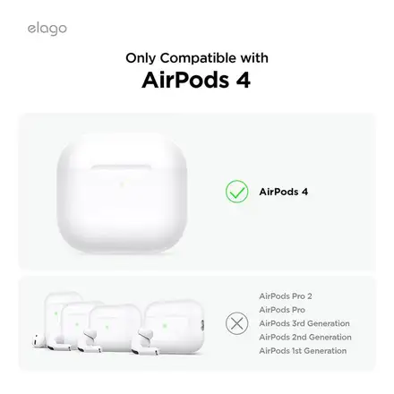 Elago puzdro Silicone Hang Case pre Airpods 4/5 - Medium Gray