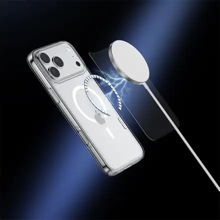 Comma kryt Glass Series Magnetic Case pre iPhone 17 Pro - Clear