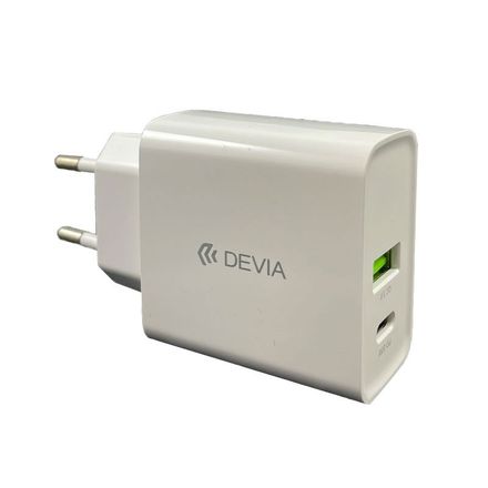Devia sieťová nabíjačka Smart series PD&QC Quick Charger 20W - White