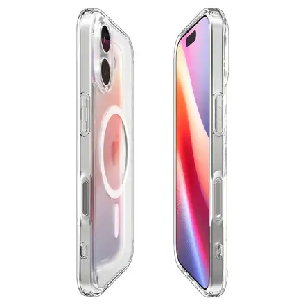 Spigen kryt Ultra Hybrid Magsafe pre iPhone 17 - Clear White