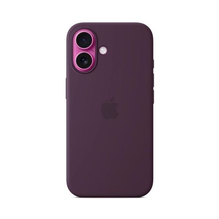 iPhone 16 Silicone Case with MagSafe - Plum
