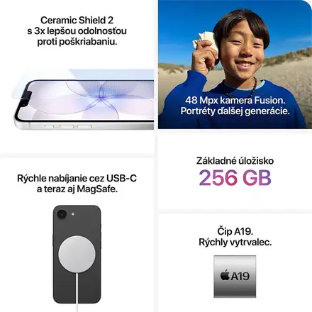 iPhone 17e 256 GB biely