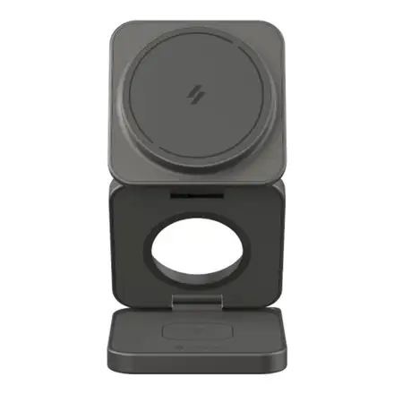 Adam Elements Mag 3 Ultra Qi2 25W 3-in-1 Foldable Charger - Gray