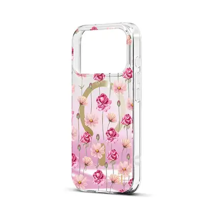 iDeal Fashion Mirror Case MagSafe iPhone 17 Pro / 18 Pro Rose Blush Floral