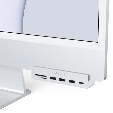 Satechi USB-C Clamp Hub pre 24" iMac 2021 & 2023 - Blue Aluminium
