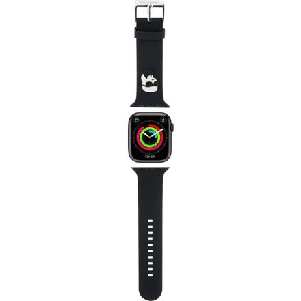 Karl Lagerfeld Karl and Choupette Head NFT Remienok pre Apple Watch 42/44/45/46/49 čierny