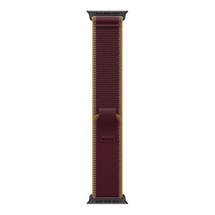 Apple Watch 49mm Burgundy Trail Loop - S/M - Black Titanium Finish