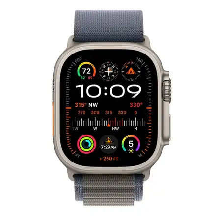 Apple Watch 49mm Blue Alpine Loop - Medium