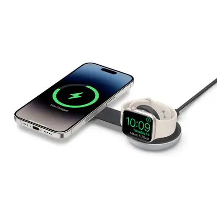 TwelveSouth ButterFly 2-in-1 MagSafe Charger - Silver
