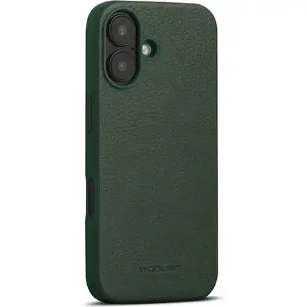 Woolnut Leather Case for iPhone 16 - Green