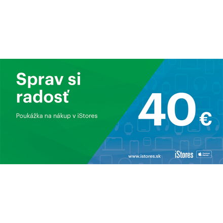 40 € POUKÁŽKA ZADARMO k novému iPhonu
