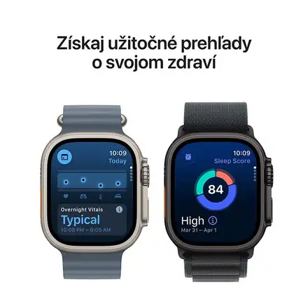 Apple Watch Ultra 3 GPS + Cellular 49mm Čierny titán s čiernym titánovým milánskym ťahom - S *Rozbalený*
