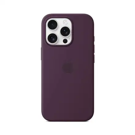 iPhone 16 Pro Silicone Case with MagSafe - Plum
