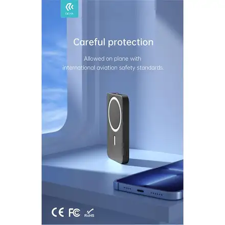 Devia powerbank Extreme Speed Series Magnetic Wireless 5000 mAh PD 20W - Black