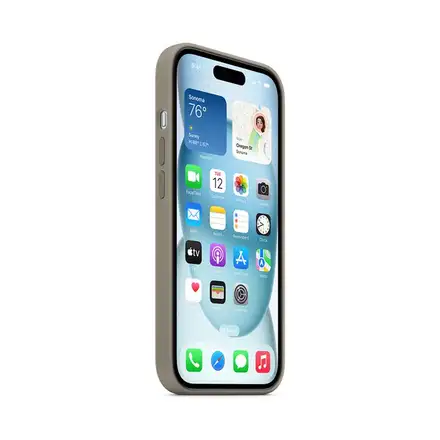 iPhone 15 Silicone Case with MagSafe - Clay