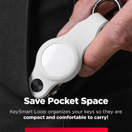 KeySmart Air Flex s púzdrom pre AirTag - biela