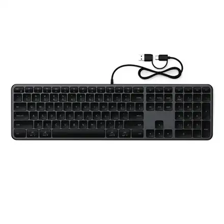 Satechi klávesnica Slim LX3 Wired Keyboard - Space Black