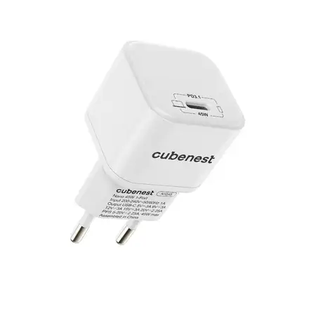 Cubenest PD Nano Adapter 45W - biela
