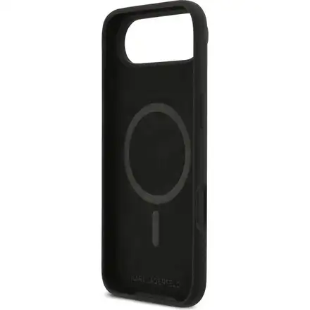 Karl Lagerfeld Liquid Silicone K&CH Sketch MagSafe kryt iPhone Air čierny