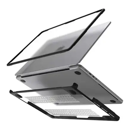 SwitchEasy Defender Protective Case pre MacBook Air 15" M2/M3/M4 - Clear
