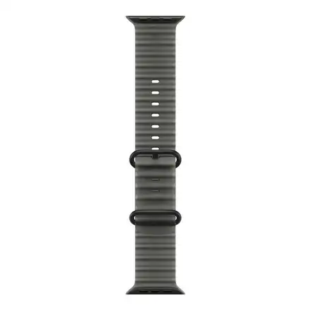 Apple Watch 49mm Translucent Black Ocean Band - Black Titanium Finish