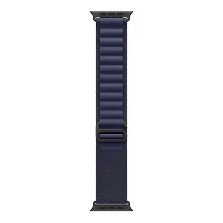 Apple Watch 49mm Navy Alpine Loop - Medium - Black Titanium Finish