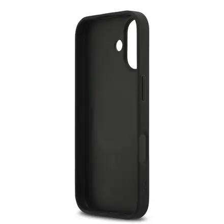 DKNY PU Leather Grid Pattern Magsafe kryt iPhone 17 čierny