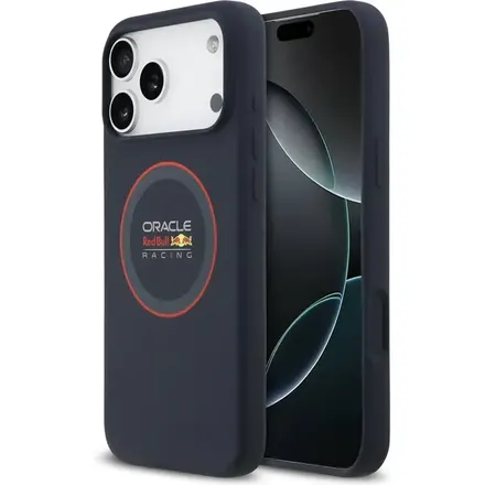 Red Bull Silicone Red Ring MagSafe Zadný Kryt pre iPhone 17 Pro Max modrý