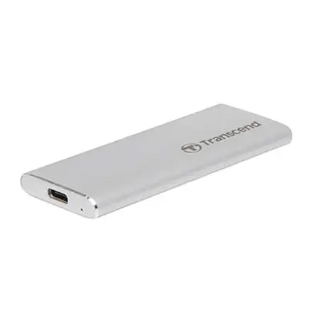 Transcend SSD 1TB ESD260C USB 3.1 Gen 2 - Silver Aluminium