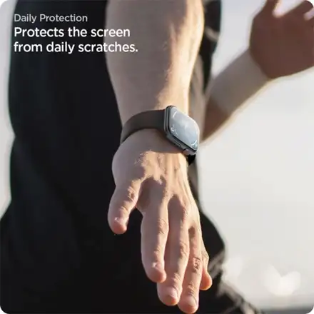 Spigen ochranné sklo Eliteshield EZ Fit pre Apple Watch 10/11 42mm - Clear