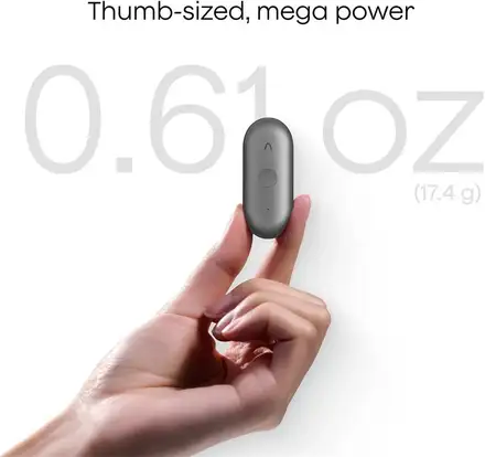 PLAUD Note Pin S Silver - AI hlasový záznamník + náramok a šnúrka na krk