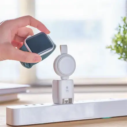Adam Elements Omnia A1+ Apple Watch Magnetic Wireless Fast Charger - White