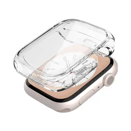 Spigen kryt Ultra Hybrid pre Apple Watch 7/8/9 41mm - Crystal Clear