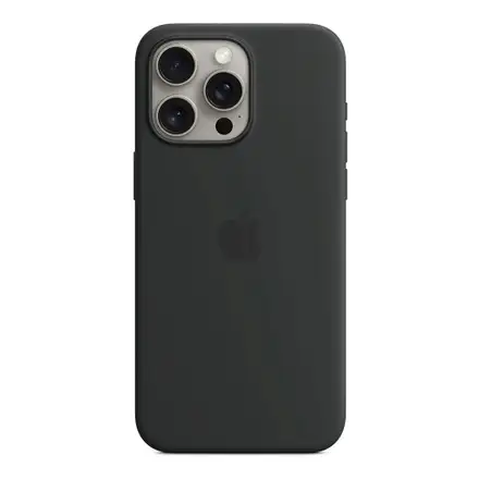 iPhone 15 Pro Max Silicone Case with MagSafe - Black