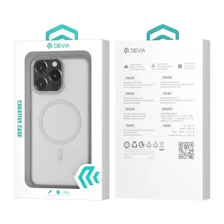 Devia kryt Pure Clear Magnetic Shockproof Case pre iPhone 14 Plus - Clear
