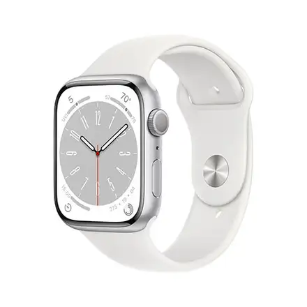 Apple Watch Series 8 GPS 45mm puzdro zo strieborného hliníka *Použitý s DPH - Trieda B*