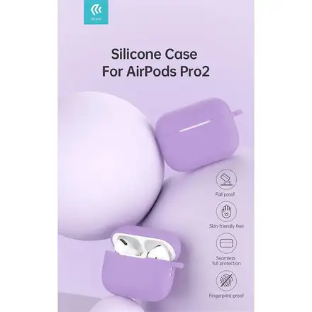 Devia puzdro Silicone Suit Case pre Apple AirPods Pro 2 - Black