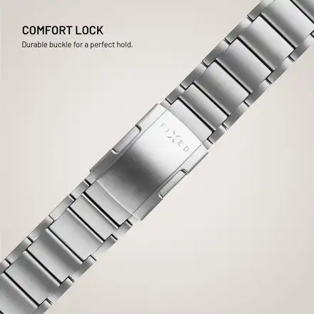FIXED Titanium Strap pre Apple Watch 44/45/46/49mm, prirodný titán