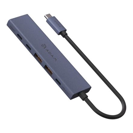 Adam Elements USB-C Hub DE06 6-in-1 - Blue
