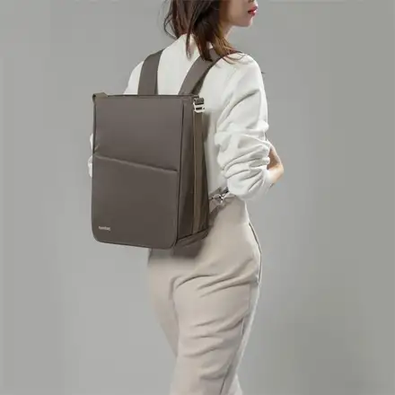TomToc batoh Tote Backpack pre Macbook Pro 14" - Taupe