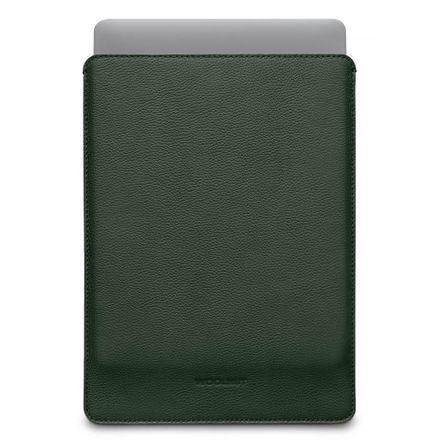 Woolnut Leather Sleeve for Macbook Pro 14 - Green