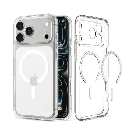 Spigen kryt Ultra Hybrid Magsafe pre iPhone 18 Pro - Clear White