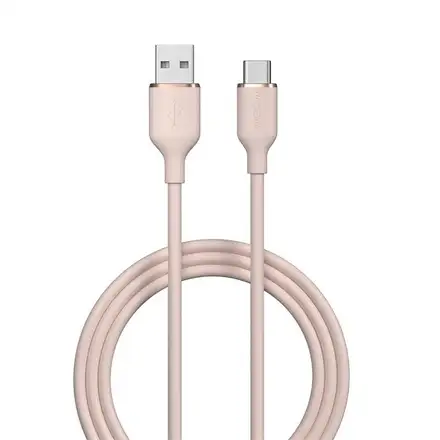Devia kábel USB-A to USB-C Jelly Series Silicone Cable 1.2m - Pink