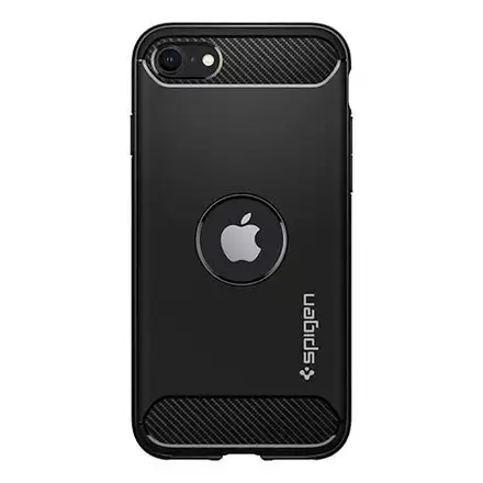 Spigen kryt Rugged Armor pre iPhone SE 2020 - Black