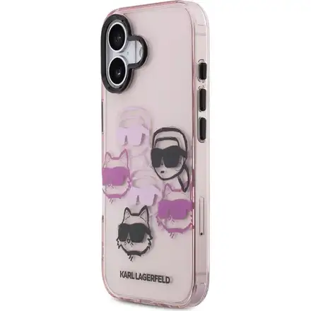 Karl Lagerfeld IML Multi K&CH Heads kryt iPhone 17 ružový