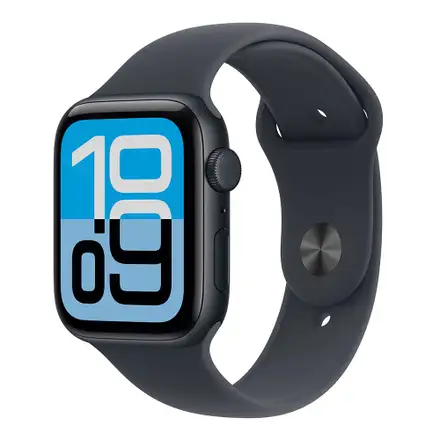 Apple Watch SE 3 GPS + Cellular 44mm Polnočný hliník s polnočným športovým remienkom - M/L